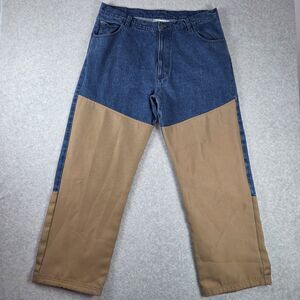 Scheels Outfitters Mens 40x32 Brush Pants Denim Faced Front Tan Hunting Pants